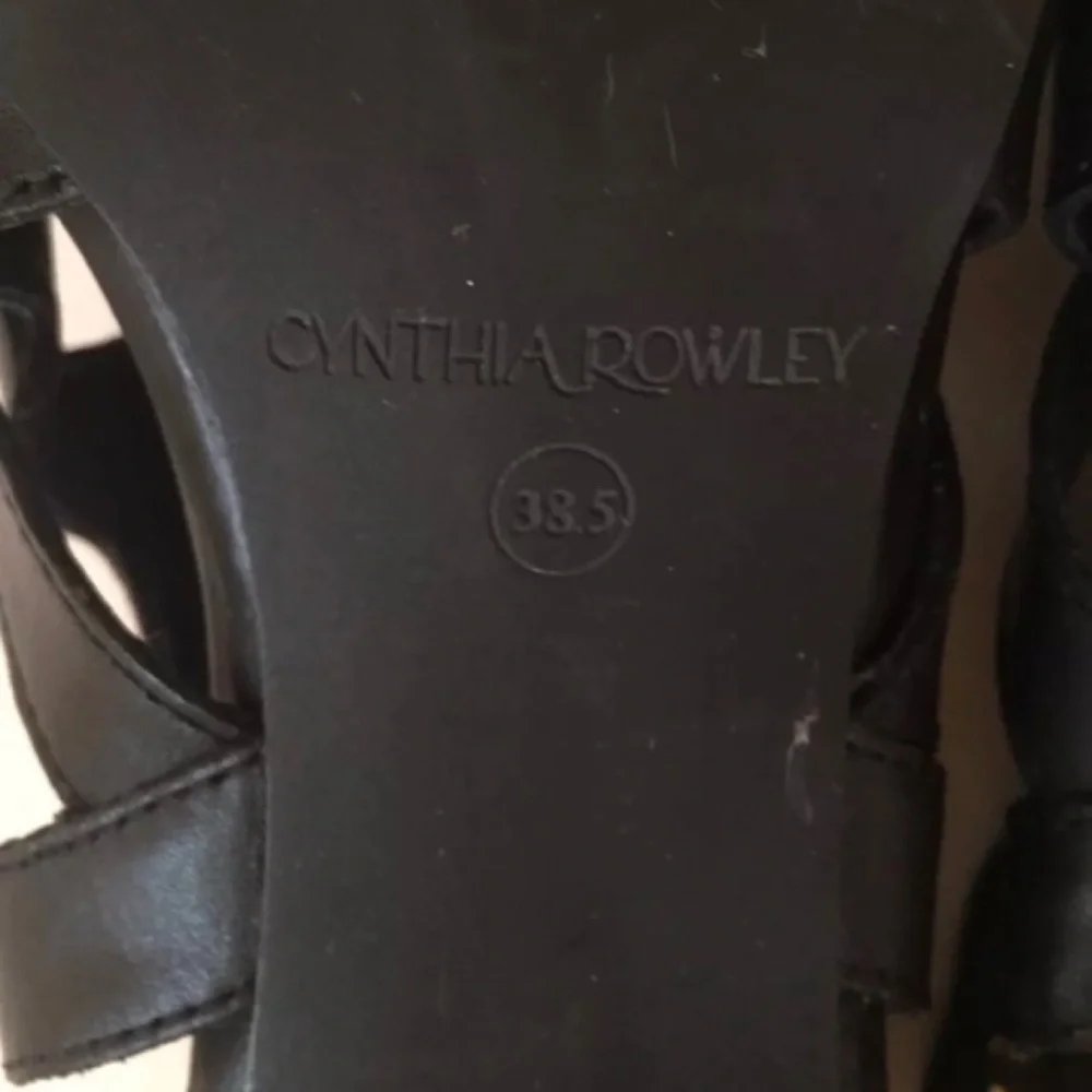 Cynthia Rowley Strappy Black Sandal Heels